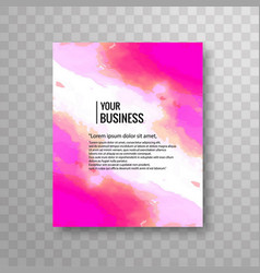 Pink Watercolor Business Flyer Template