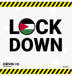 Coronavirus Jordan Lock Down Typography