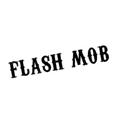 Flash Mob Rubber Stamp