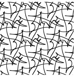 Floral Background Of Drawn Lines