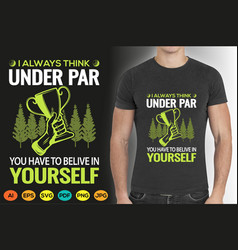 Golf T-shirt Design Graphic Custom High School