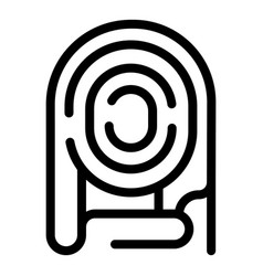 Scanner Finger Icon Outline Criminal