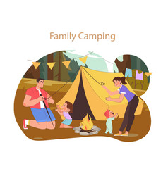 Family Camping Concept