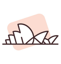 Sydney Opera On White Background