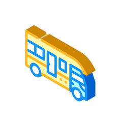 Truck House On Wheels Isometric Icon