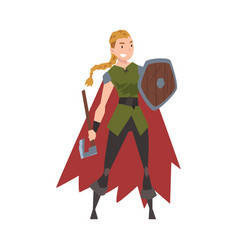 Girl Viking Female Scandinavian Warrior Character