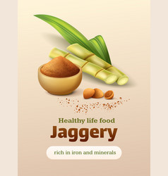 Jaggery Realistic Poster