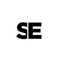 Letter S And E Se Logo Design Template Minimal