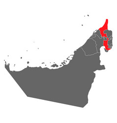 United Arab Emirates Map Ras Al Khaimah Geography