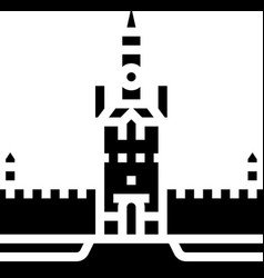 Moscow Kremlin Glyph Icon