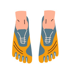 Running Toe Shoes Icon Sport With Fingers