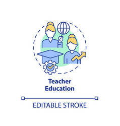 Teacher Education Concept Icon