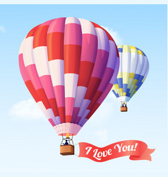 Air Balloon With Ribbon