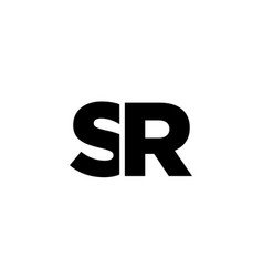 Letter S And R Sr Logo Design Template Minimal