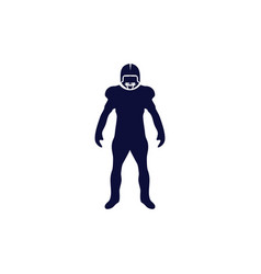 American Football Player Standing Icon Template