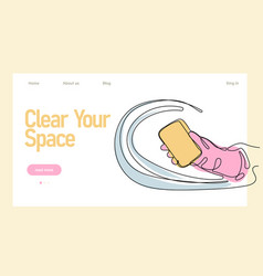 Home Cleaning Service Landing Page Design Concept