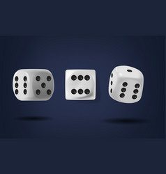 White Dice Cubes Are Small Six-sided Objects