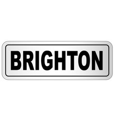 Brighton City Nameplate