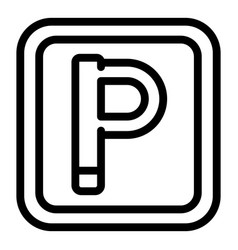 Parking Icon Outline Hostel Facility