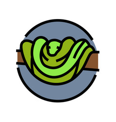 Snake Tree Animal Color Icon