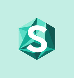 Abstract Trend Polygon Letter S Logo Design