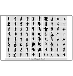 Collection Of Boy Or Kids Silhouettes In Different