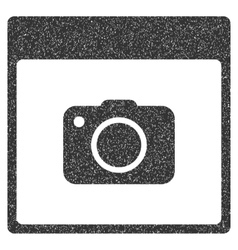 Photo Camera Calendar Page Grainy Texture Icon