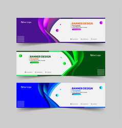 Abstract Banner Set Image