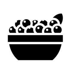 Acai Berries Glyph Icon