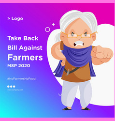 Banner Design Farmer Protest