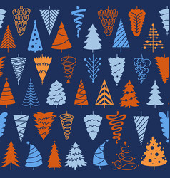 New Year Tree Christmas Repeat Background