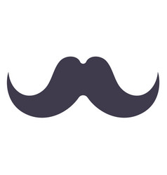 Curvy Moustache Silhouette