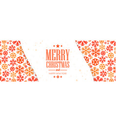 Luxury Decoration With Snowflakes Holiday Banner