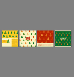 Merry Christmas And New Year Cover Square Card