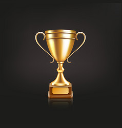 Trophy Cup 3d Gold Award For Soccer Or Football