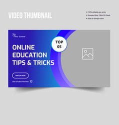 Best Online Learning Tips Video Thumbnail Design