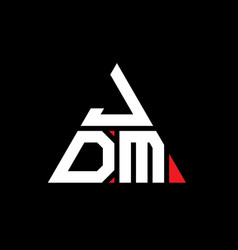 Jdm Triangle Letter Logo Design With Triangle