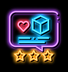 Package Delivery Estimate Neon Glow Icon