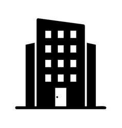 Building Glyph Icon Pictogram Symbol Visual