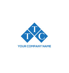 Ttc Letter Logo Design On White Background