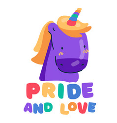 Pride And Love Unicorn Sticker