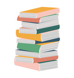 Stack Of Books Isolated