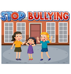 Stop Bullying Text With School Kids