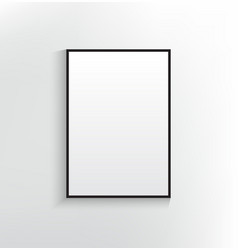 White Poster Frame Board Mockup Blank Template