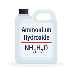 Ammonium Hydroxide Solution In A Bottle Isolated