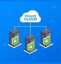 Vpc Private Cloud Within A Company Icon Secure