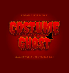 Costume Ghost Editable Text Effect Cartoon Style