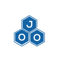 Joo Letter Logo Design On White Backgroundjoo