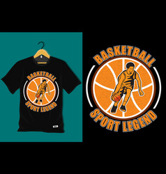 Basketball Sport Legend Retro Vintage T Shirt