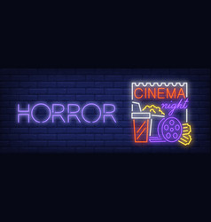 Horror Night Neon Sign